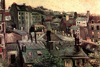 View of Roofs and Backs of Houses