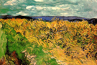 Wheat Field with Cornflowers