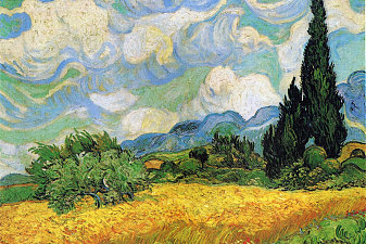 Wheat Field with Cypresses at the Haude Galline near Eygalieres