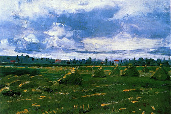 Wheat Fields with Stacks