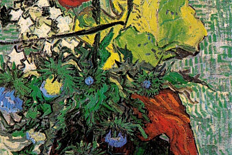 Wild Flowers and Thistles in a Vase