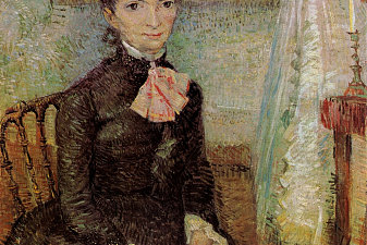 Woman Sitting by a Cradle