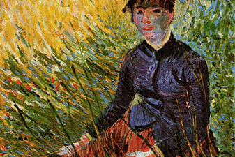 Woman Sitting in the Grass