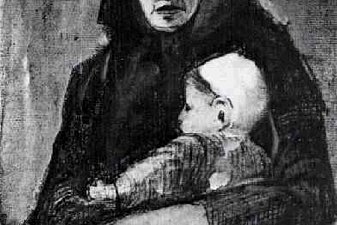 Woman with Baby on her Lap, Half-Length