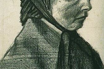 Head of a Woman with Hat Facing Right