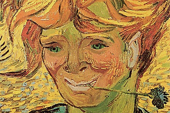 Young Man with Cornflower